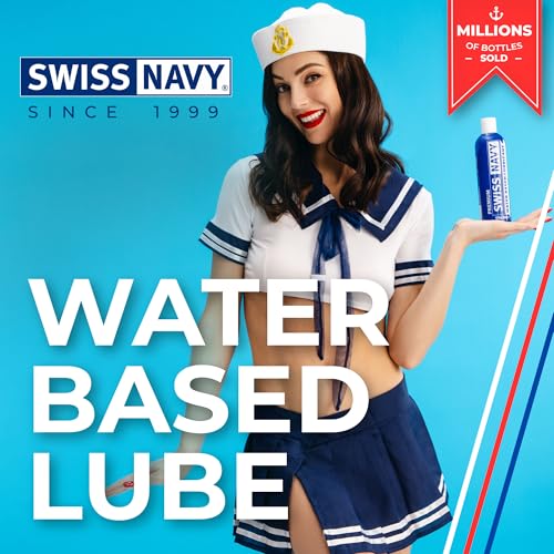 Image of Swiss Navy Premium Water-Based Lubricant - 12 oz - Lubricating Gel for Men, Women & Couples - Toy Safe - Non-Staining Formula - Compatible with Latex & Condoms (Pack of 2)