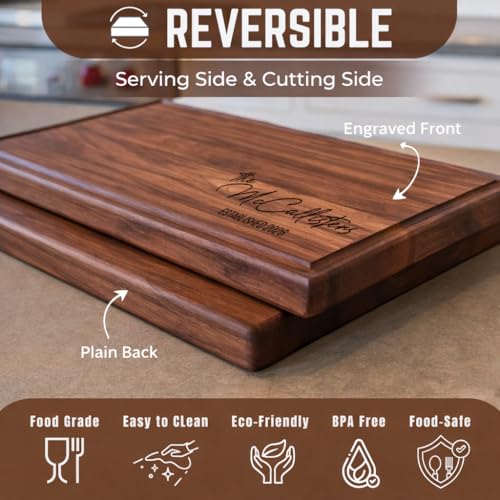 Tabla de cortar personalizada de madera con grabado miniatura 5