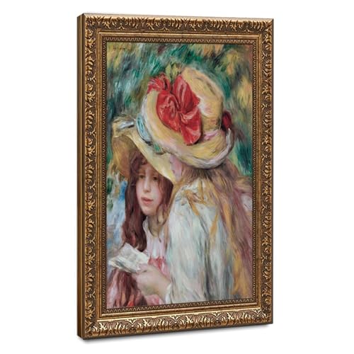 Toile Renoir The Two Sisters pour décoration murale salon et bureau chaleureux