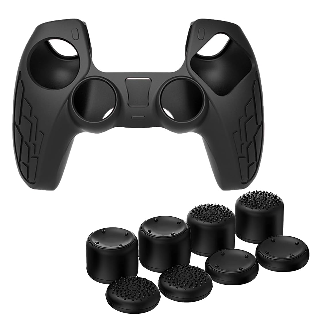 OIVO INDIA Black Controller Silicone Cover PS5 Controller Skin Non Slip Protective Case Sleeve for Playstation 5 DualSense Controller with 8pcs Black Thumb Grips (B0CSND9VC1) Amazon Price History, Amazon Price Tracker