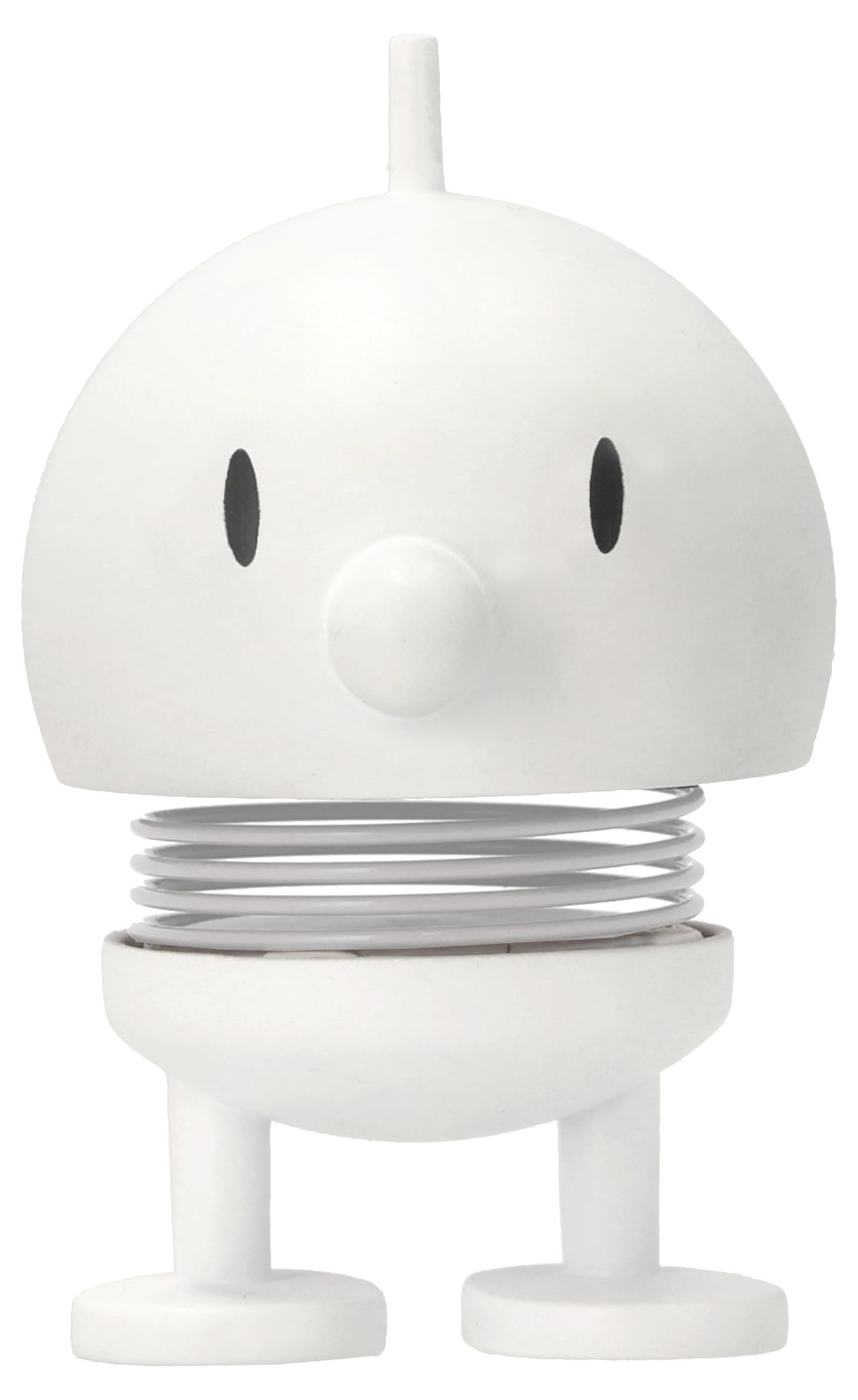 Hoptimist Soft Bumble Wobbly Figure Decoration – Scandinavian Desk and Office Gadget – Fun Collectible Gift for Men and Women – Danish Design – ABS Plastic – 5.8 x 3.5 cm – X-Small – White