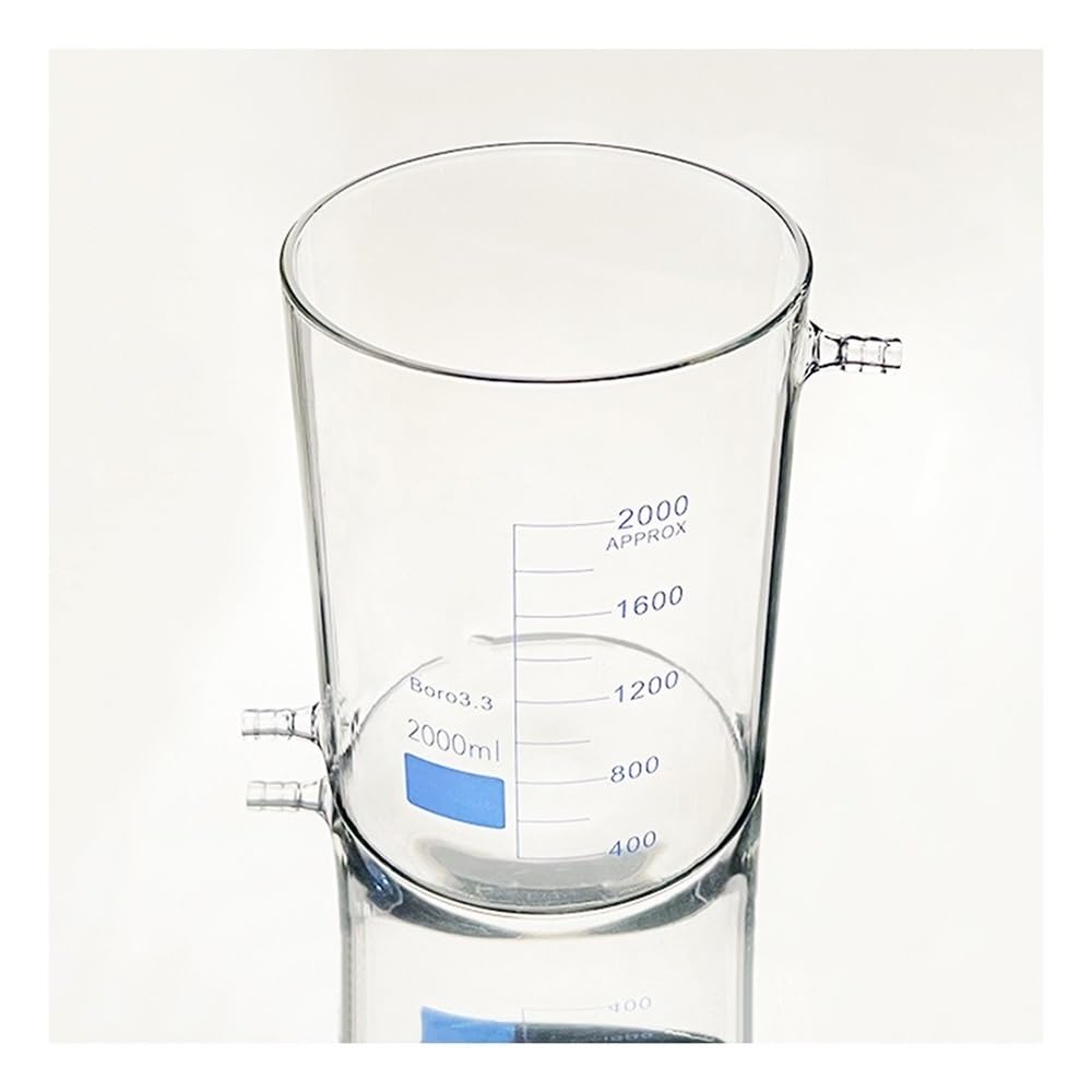 Attrezzature e forniture di laboratorio Becher di forma bassa con lato superiore e inferiore senza beccuccio da laboratorio in vetro borosilicato