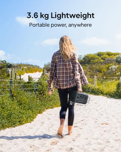 BLUETTI Portable Power Station AC2A with 60W Panel, 204Wh LFP Battery w/ 2 300W (600W Power Lifting) AC Outlets, 0-80% in 40 Min, Generator for Camping (Solar Panel Ships Separately) - Image 3