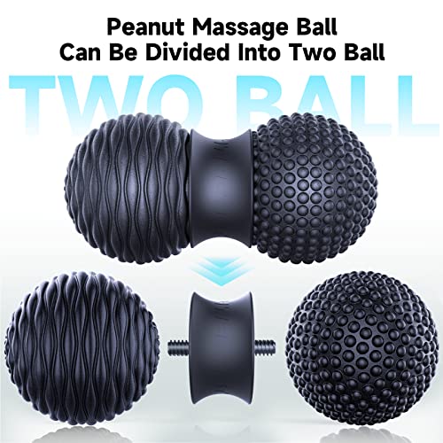 Fitbeast Peanut Massage Ball, Trigger Point Ball & Lacrosse Ball For Physical Therapy, Deep Tissue Massage Tool For Trigger Point Massage, Foot Massage, Muscle Relief, Myofascial Release #TOP3