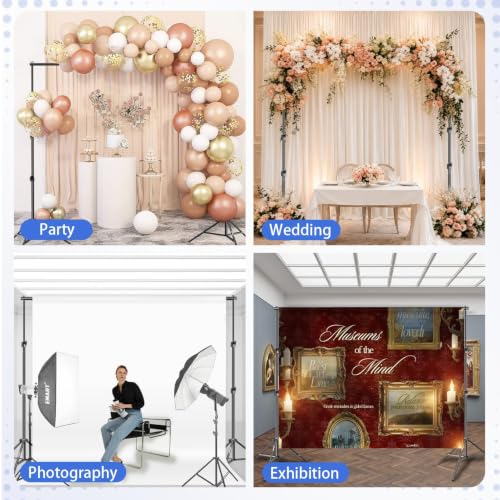 Image of EMART Photo Backdrop Stand, 7.8x10ft Back Drop Stand for Party, Photography