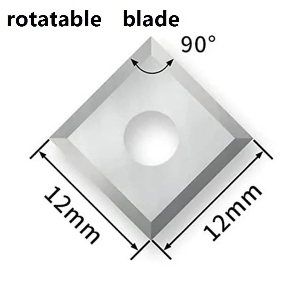 Fresa per buco della serratura Inserto in metallo duro con scanalatura a V da 90 gradi, singola, gambo 1/4 di pollice, fresa for incisione su legno CNC, smusso e intaglio, 1 pezz0
