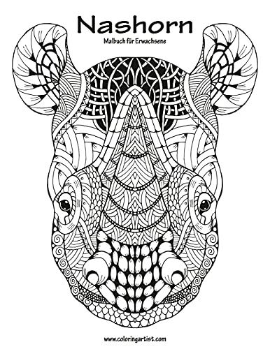 Nashorn-Malbuch für Erwachsene 1 (German Edition)