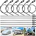 Produktbild 12 PCS Gepäckspanner für Warntafel 50CM Spanngurt Multifunktionaler Italien Warntafel Spanngurte Befestigung von Spanien Warntafeln Elastische Spanner Verstellbar für Warnschildern, Fahrradträger