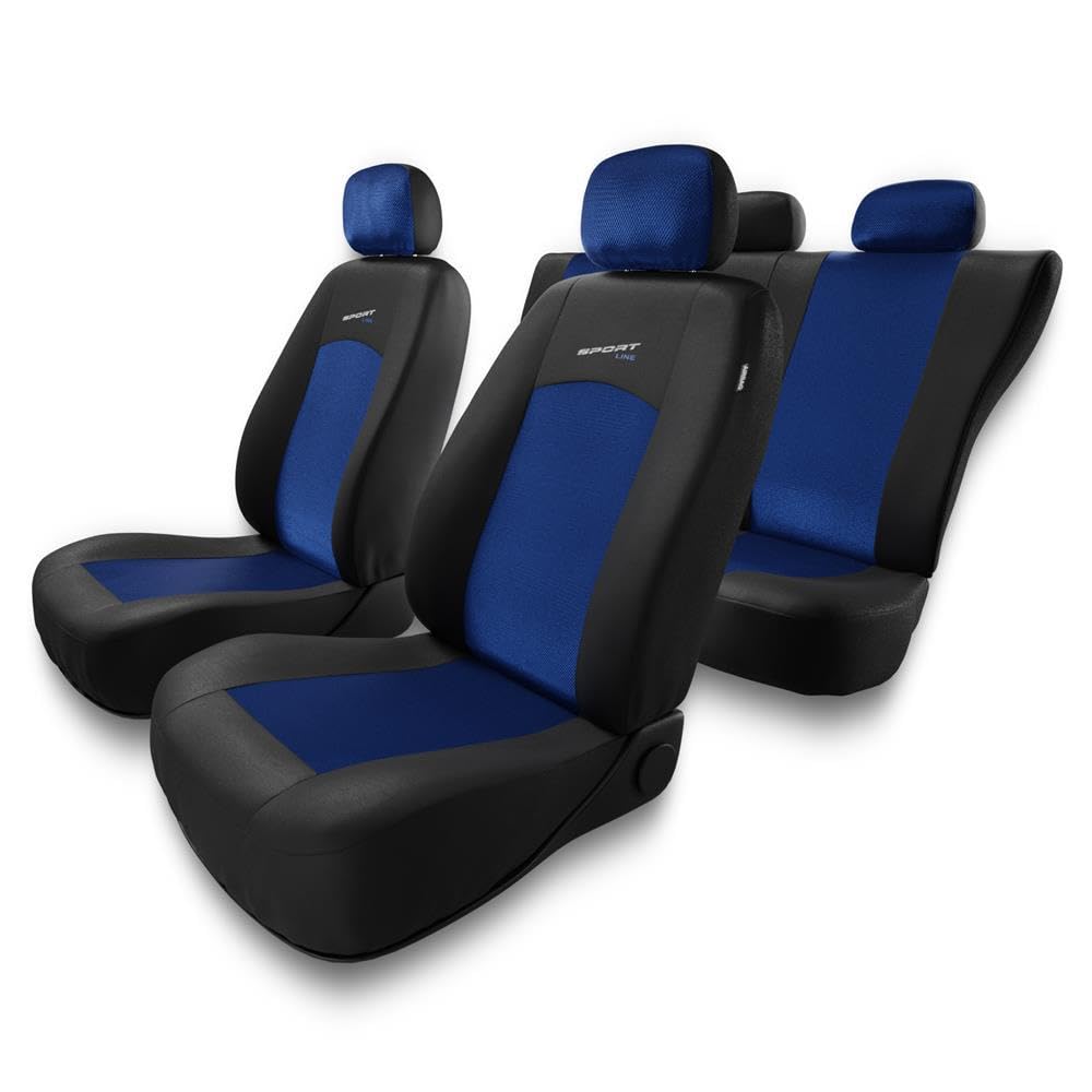 Mossa Fundas Asientos Coche aptas para Fiat Panda II III 2003-. S-BL | Hatchback