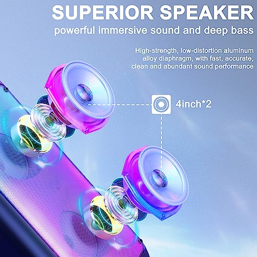 Hwwr LLUS-T10T.TJBR Karaoke Machine With 2 Wireless Microphones thumb #1