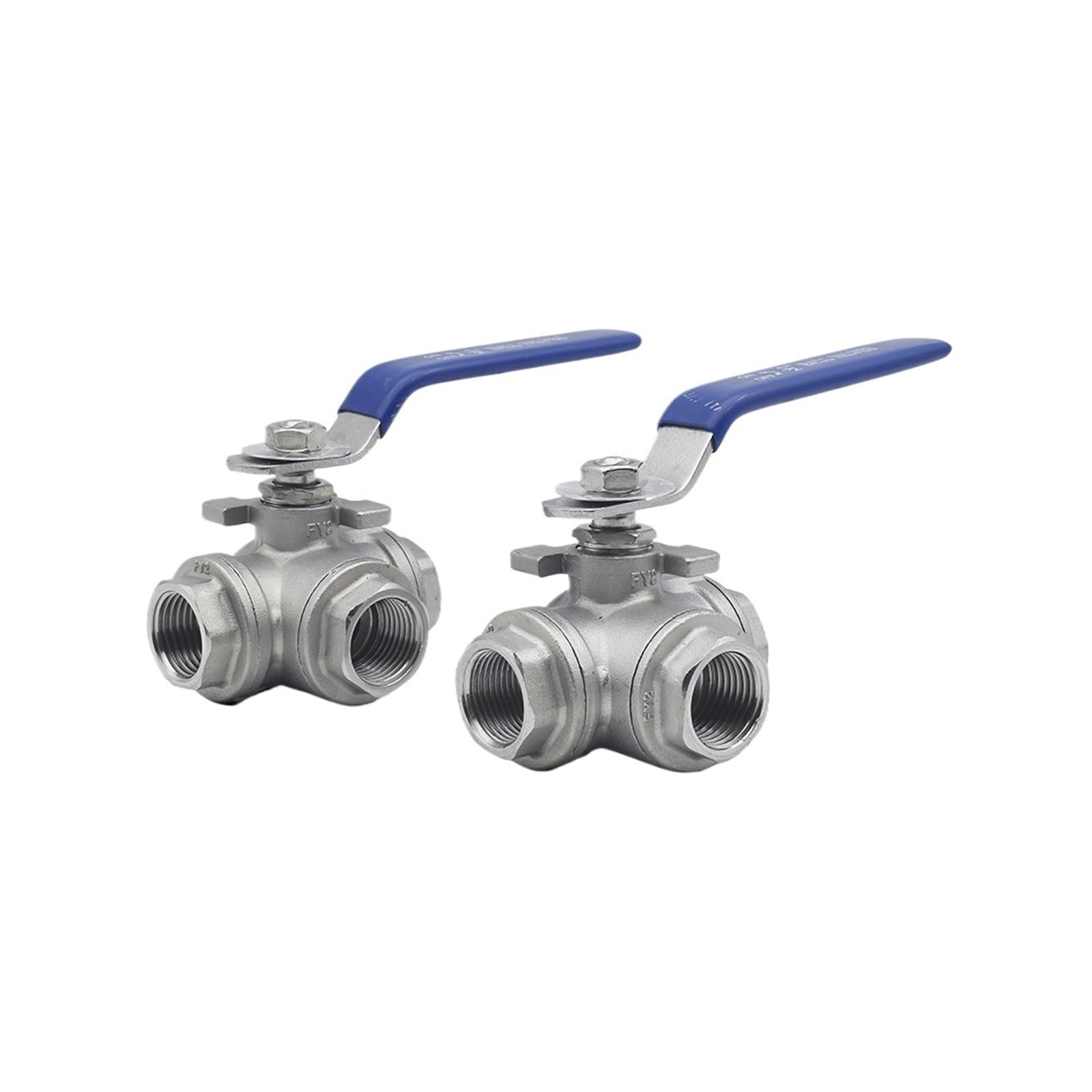 1 Pieza de 1/4"-2" SS304 316, válvula Bola Hembra BSP Acero Inoxidable, Tipo T/L, 3 vías, Paso Completo, for Agua, Aceite, Aire y Gas, DN15/20/25(T Type-sus304,3/8 Inch)