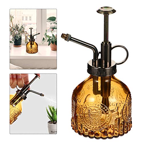 Hemoton Garrafa de Spray de Vidro para Planta de Vidro Regador Regador Retro Chaleira Bomba de Mão G