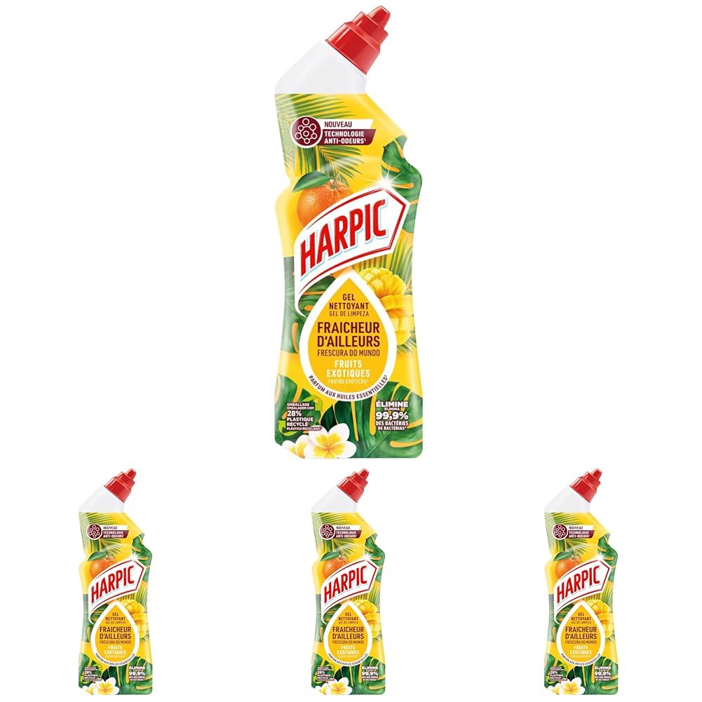 HARPIC Gel WC - Nettoyant Fraicheur d'Ailleurs Parfum Fruits Exotiques 750 ml - 2