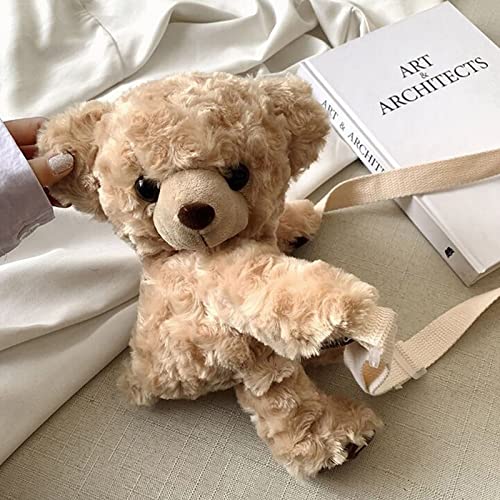 Girls Bear Shoulder Bag Women's Phone Bag Cartoon Bear Coin Purse Bag Cosmetic Bag Lovely Crossbody Bag3