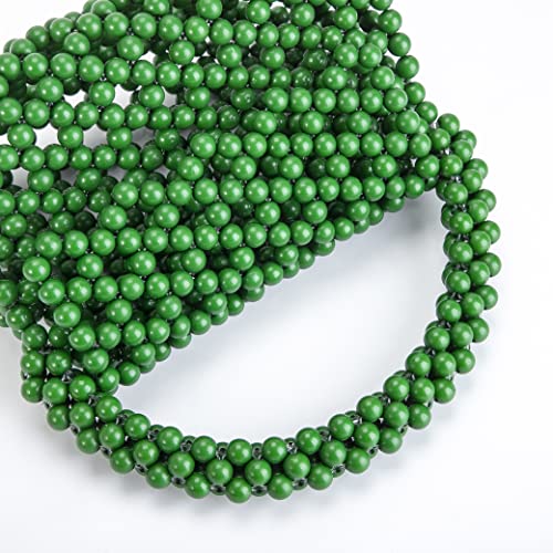 Image of YUSHINY Candy Color Acrylic Beaded Hollow Handbag Evening Clutch Triangle Bags for Wedding Party | Acrylic