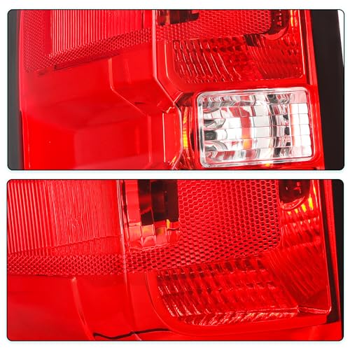 Image of TUSDAR Upgraded Lens Headlight and Tail Light Assembly Fit for 2014 2015 Chevy Silverado 1500 Pickup Truck OE Style Halogen Lamps Replacement Black Housing Amber /Driver & Passenger Side w /Bulbs