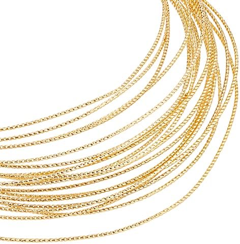 BENECREAT 0.8mm 6m Textured Copper Jewelry Wire, Silver Craft Wire Tarnish Resistant Copper Brass Wire for Jewelry Making Supplies and Crafting