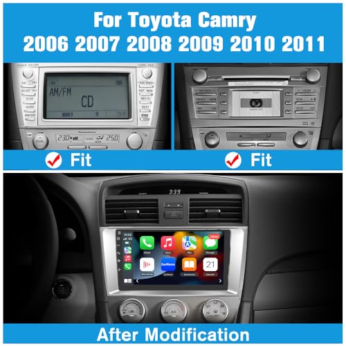 Image of Junsun Car Radio Stereo for Toyota Camry 2006-2011 CarPlay Andriod Auto