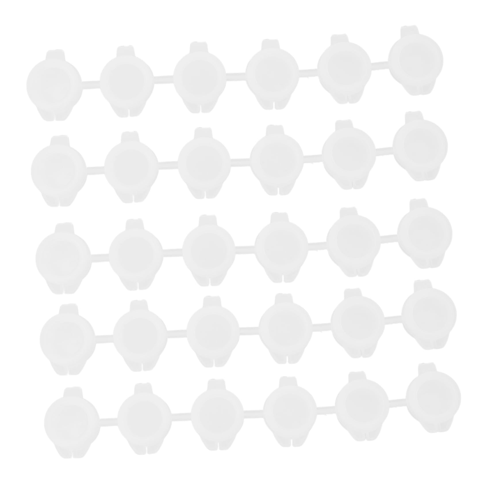 HAPINARY Paint Cup Pots 30pcs Bulk Empty Paint Strips Pe Material Storage Containers Compact Design for Artists