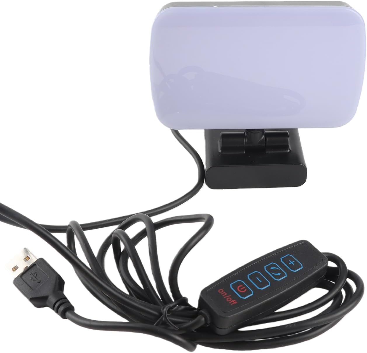 Omabeta LED Fill Lights 360° Rotatable 10 Levels Adjustable Lamp for Video Conference, Clip On USB Portable Light for Remote Work