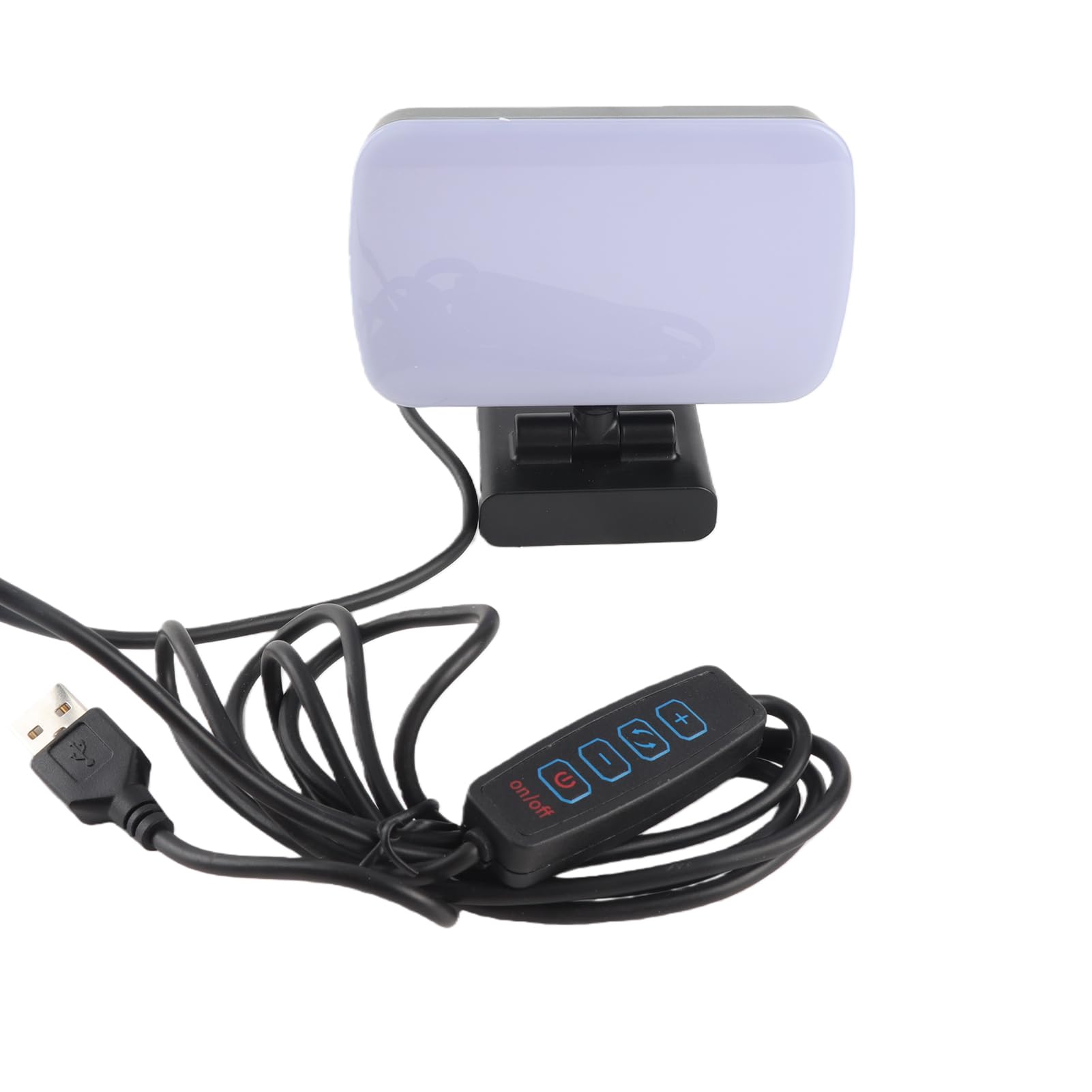 Luz de relleno LED para transmisiones de teléfono y portátil con clip de brillo regulable 8