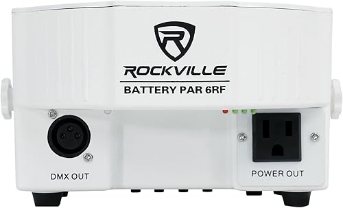 Miniatura 4 de 4 Rockville Batería PAR 6RF Blanco Recargable Inalámbrico DMX Lights+Remotes+Bolsas