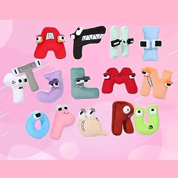 Alphabet Loa Plush Toy A-Z Letters Alphabet Loa Plush Figure Soft Alphabet Heritage Education Letter Toy Plush Figure Fan Gift Plush Educational Toy Soft Pillow Toy Funny Educational English