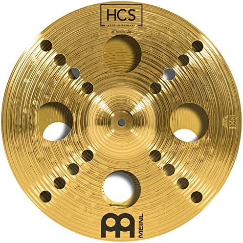 Meinl 16" Trash Stack Cymbal Pair with Holes - HCS Traditional Finish Brass for Drum Set, Made In Germany, 2-YEAR WARRANTY (HCS16TRS)