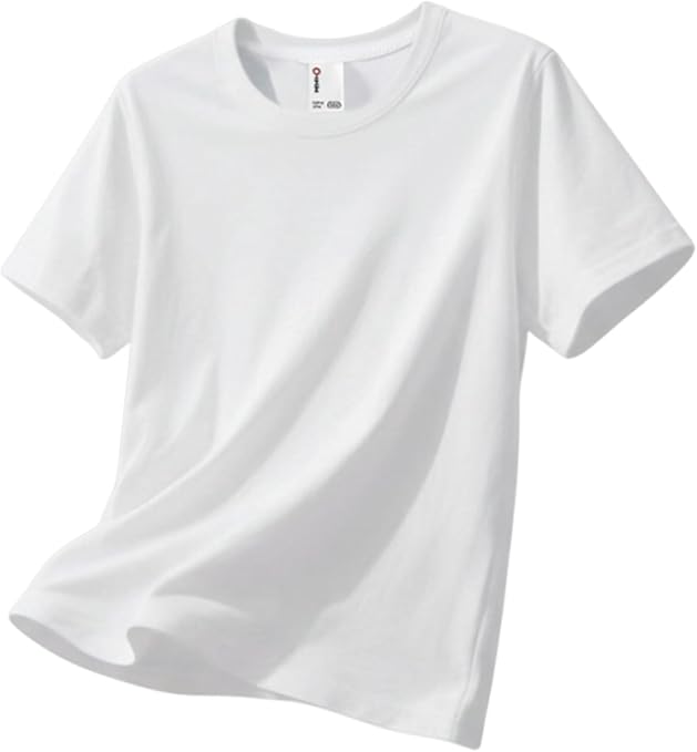 PATPAT Boys Plain Basic Tees 5-16 Years Cotton Solid Short Sleeve Crewneck T Shirts Teen Boys Summer Clothes