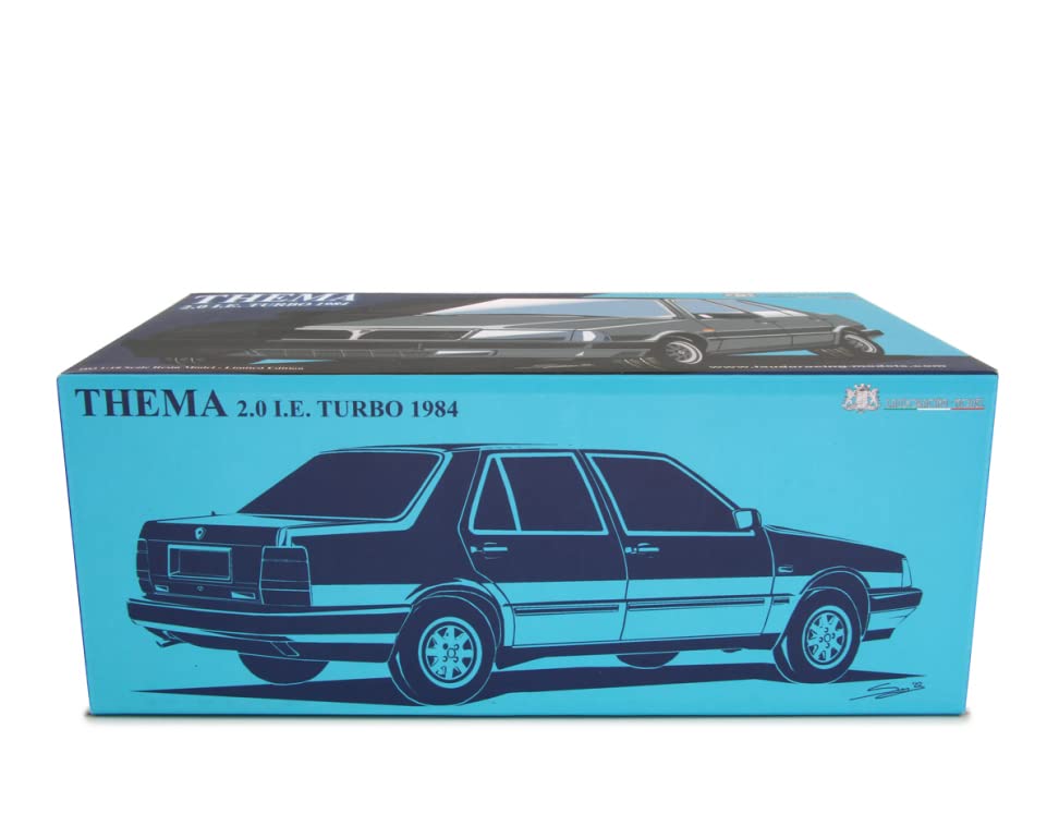 MODEL Lancia Thema 2.0 i.e. Turbo 1984 Grigio Metallizato Modellino Auto Esclusivamente per Collezionisti