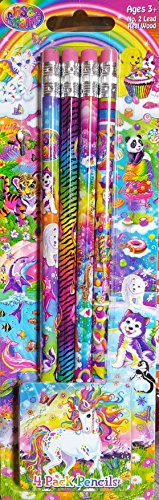 Lisa Frank 4 Pack Pencils