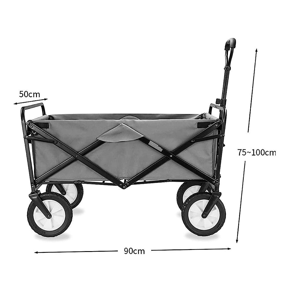 Carrelli, Carrello da Giardino Pieghevole Carrello per carichi Pesanti Carrello per la Spesa Multifunzione Carico: 80 kg