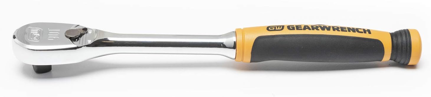GEARWRENCH 3/8" Drive 90 Tooth Cushion Grip Teardrop Ratchet - 81208T