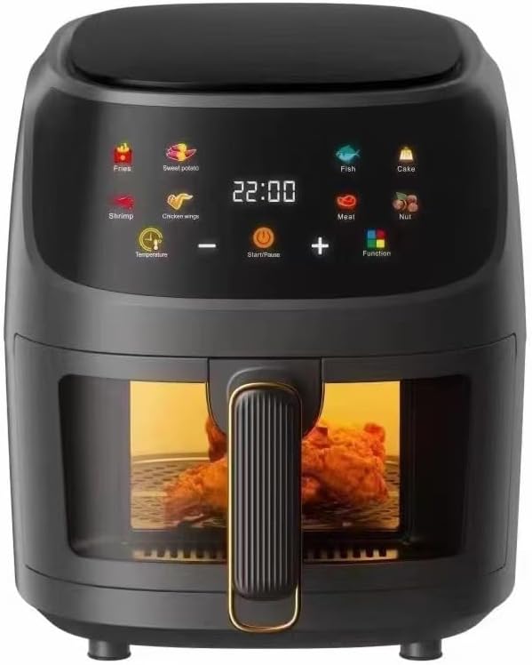 Miniatura 6 de Freidora de aire, freidora de aire compacta inteligente de capacidad de 8 litros, freidora de aire multiengranaje visible, tecnología de fragancia