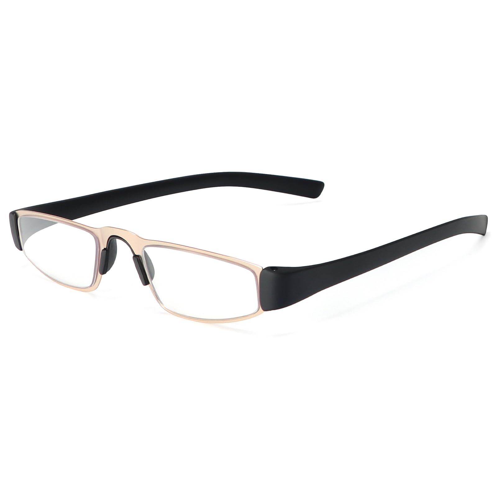 MMOWW Lesebrille Herren Blaulichtblockierende Leser Brille mit Metall Edelstahl Material Federscharnieren Komfortabel Lesehilfe