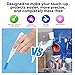 TRUGFONE Touch Up Paint Pen 4 Paint Touch Up Pens Fillable Brush Refillable for Walls Wall Repair Funiture Cabinet Wood Floor Window 6ML 9Pcs Set
