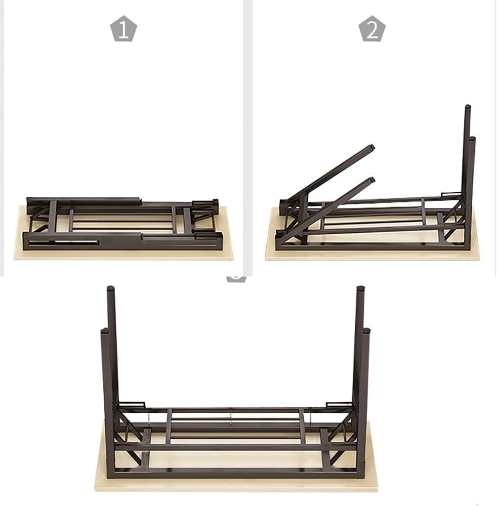 SH-tables Folding Computer Desk, Conference Training Desk, Simple Modern Dining Table, for Office, Home (Color : B, Size : 80×40×75cm)