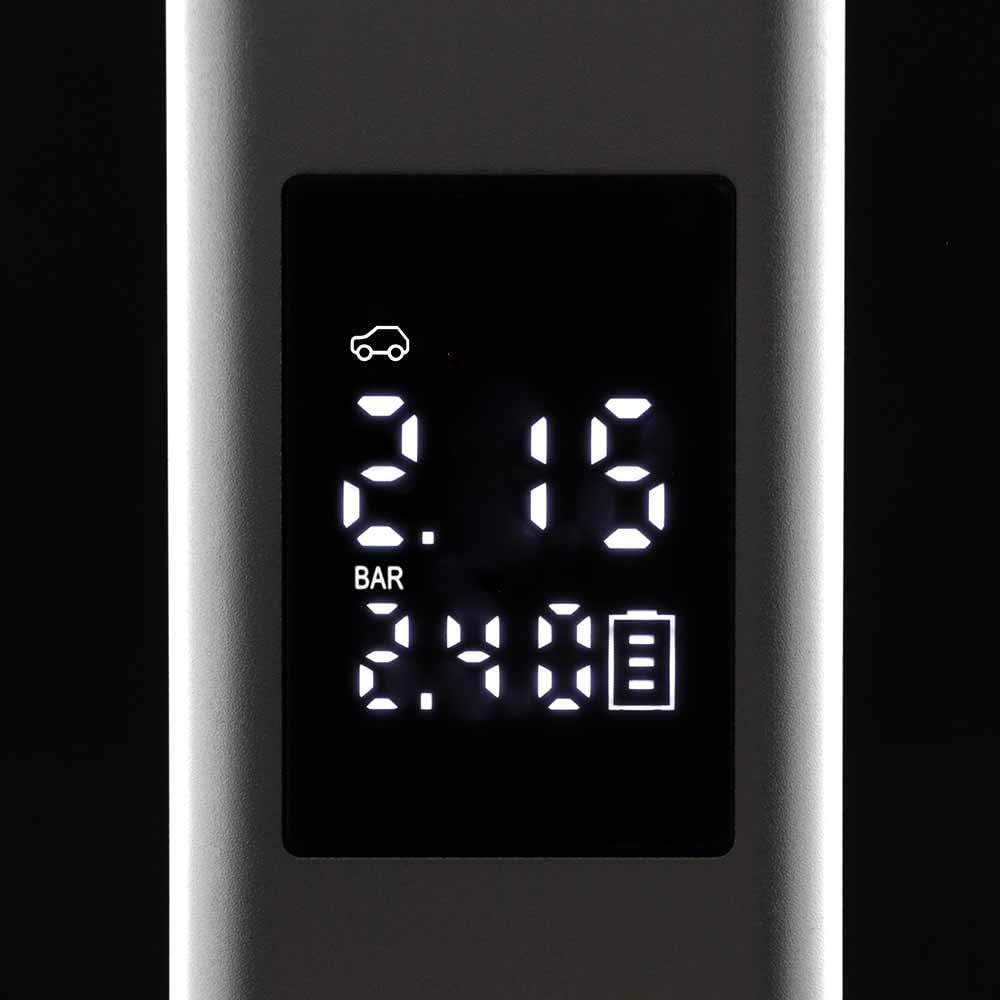 Akku-Luftpumpe 150 PSI, Manometer, USB-C, Auto, Motorrad