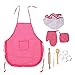 Dzieci udają zabawki do gotowania, kostium szefa kuchni Kariera do odgrywania ról w kuchni Zabawki do gotowania dla dzieci powyżej 3 lat w kuchni(czerwona kropka, niebieski)