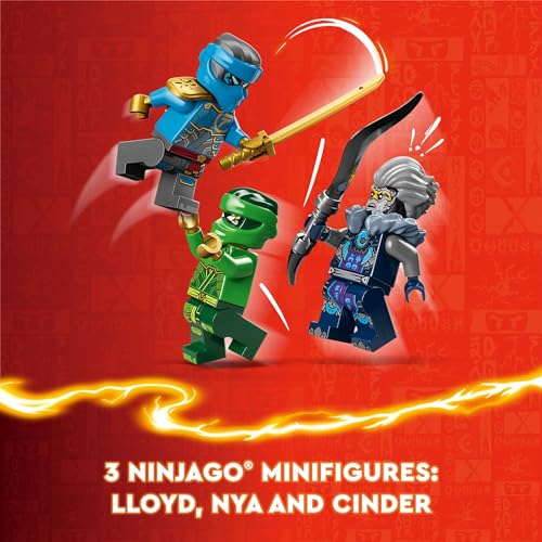 Lego 6474660 Ninjago Lloyd’S Elemental Power Mech Customizable Battle Toy With 3 Ninja Action Figures, Adventure Playset thumb #3