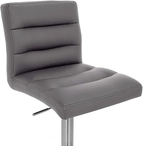 Miniatura 122 de Zuri Furniture Lush - Taburete giratorio sin brazos de altura ajustable magenta con base de acero cepillado Magenta,Rojo -,Blanco,Marrón,Verde