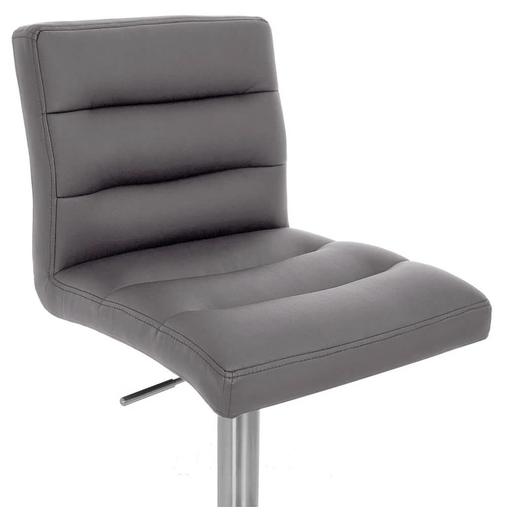 Zuri Furniture Modern Adjustable Height Slate Lush Bar Stool