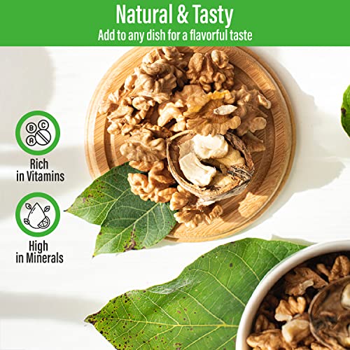 Sincerely Nuts Raw Shelled Walnuts (3Lb Bag) | No Shell Walnut Halves And Pieces | Easy To Eat & Cook Right Out Of The Bag | Kosher & Gluten Free Superfood | Plant Based Fiber & Healthy Fats #TOP3