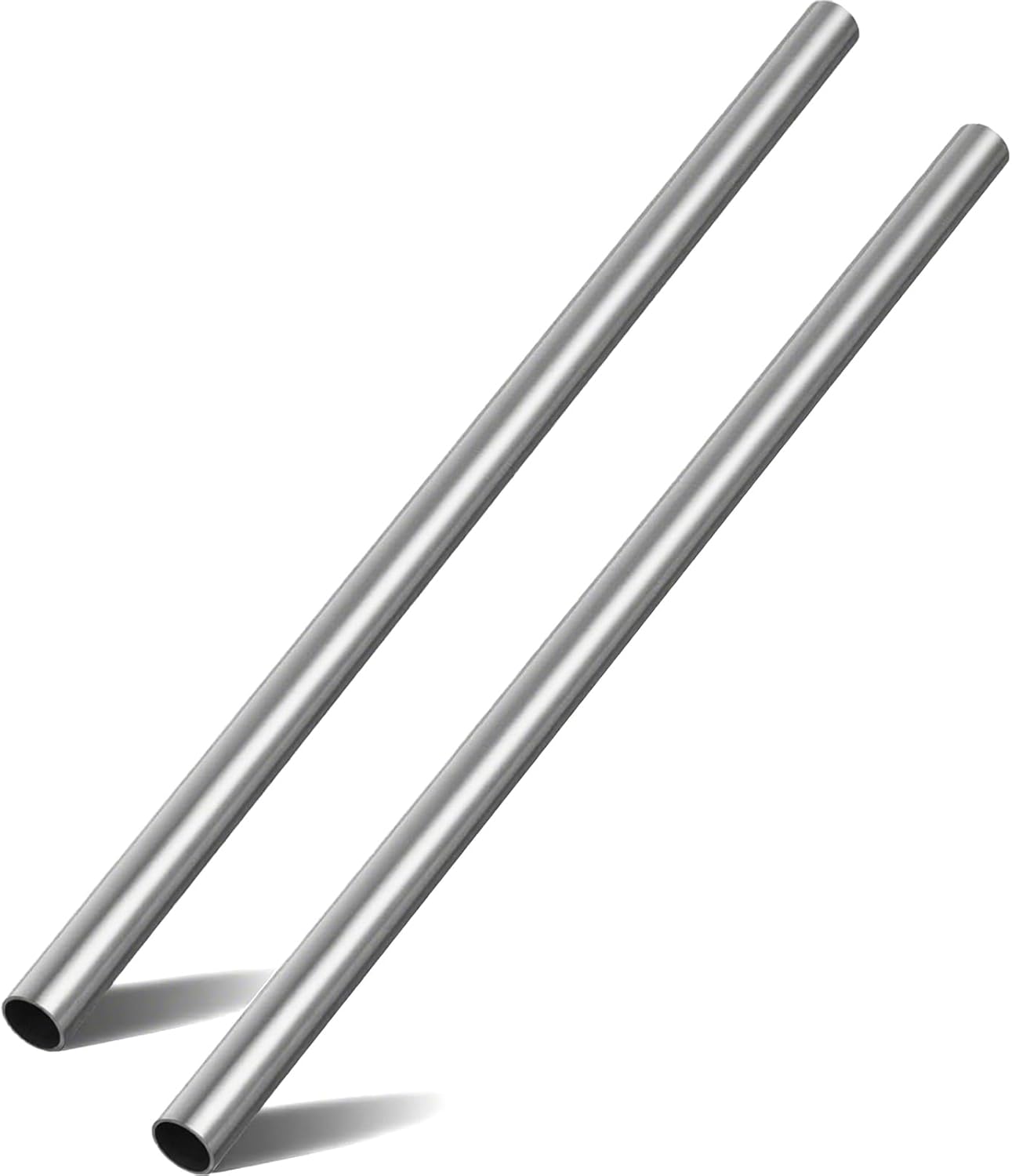 Zepkouel 2-Pack 1" OD 304 Stainless Steel Tubes, 20 Inch Long 1.5mm Thick Wall - Corrosion-Resistant Metal Tubing for DIY & Industrial Use