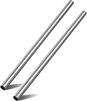 Zepkouel 2-Pack 1" OD 304 Stainless Steel Tubes, 20 Inch Long 1.5mm Thick Wall - Corrosion-Resistant Metal Tubing for DIY & Industrial Use