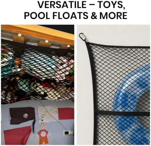 4'x4' Cargo Net for Pickup Truck Bed, Lite Truck Bed Net for Dump Runs - 5