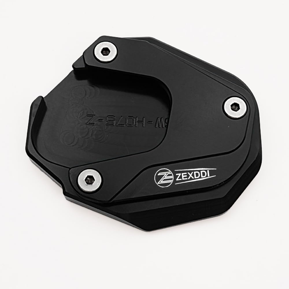 Adatto per Honda XADV X-ADV X ADV 750 NC750X NC750 X 2021-2024, Piastra di Allargamento per Cavalletto Laterale CNC per Moto, Accessorio per Piedino di Supporto (Nero)