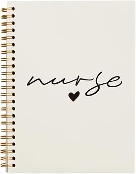 QUICQOD Nurse Notebook Nursing School Supplies for Students, 5.5x8.3 Inch | Nursing Student Gifts, Nurse Notepad for Work, Notebooks for Nurses, Nursing Student Graduation Gift, Lined Spiral Journal