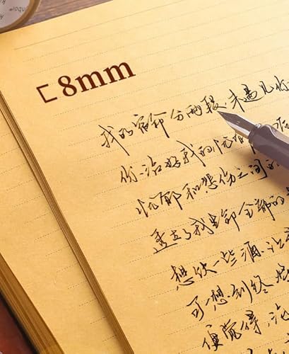 Kraftpapier zum Schreiben, liniert, Briefgröße, Vintage-Druckerpapier, doppelseitige Einladung/dekorativer Drucker, antikes altmodisches Papier (50, A4)