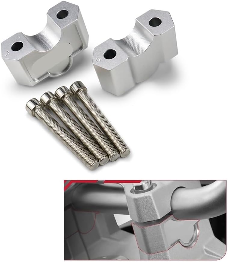 オートバイハンドルバーライザークランプアダプターリフト高さライザーF800GS用F 800GS 2023 ハンドルバーライザー